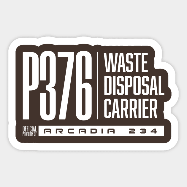 P376 Waste Disposal Sticker by MindsparkCreative